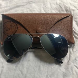 AVIATOR MIRROR FRAME Silver LENSE gradient mirror